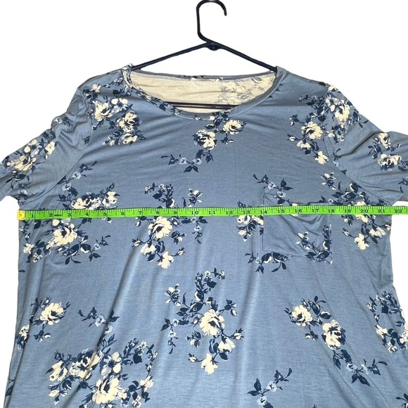 AJ My Amelia James Blue Flower Top, Size 3XL - Picture 5 of 11